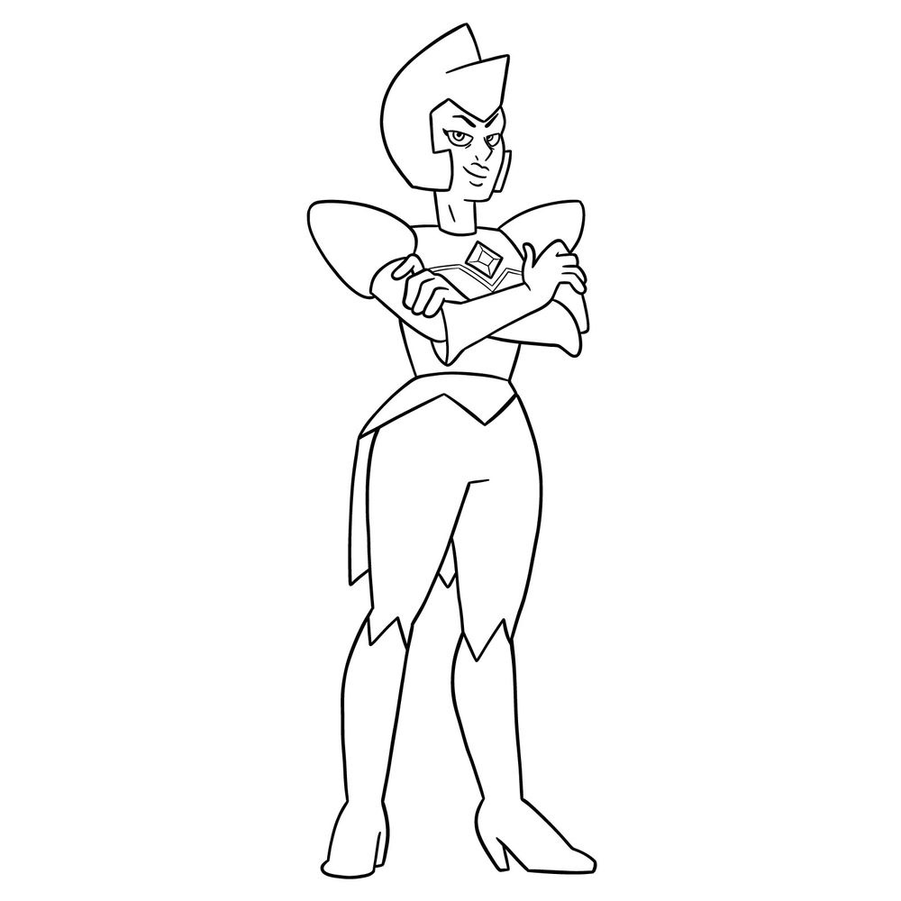 How to Draw Yellow Diamond from Steven Universe