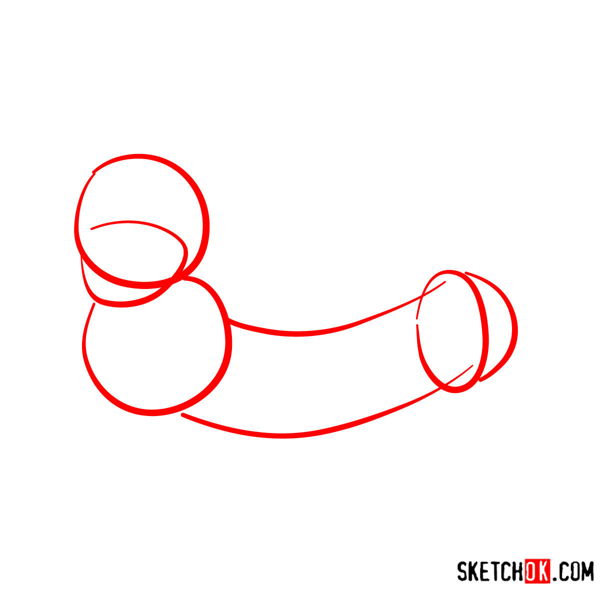 How to draw Slinky Dog | Toy Story - step 01
