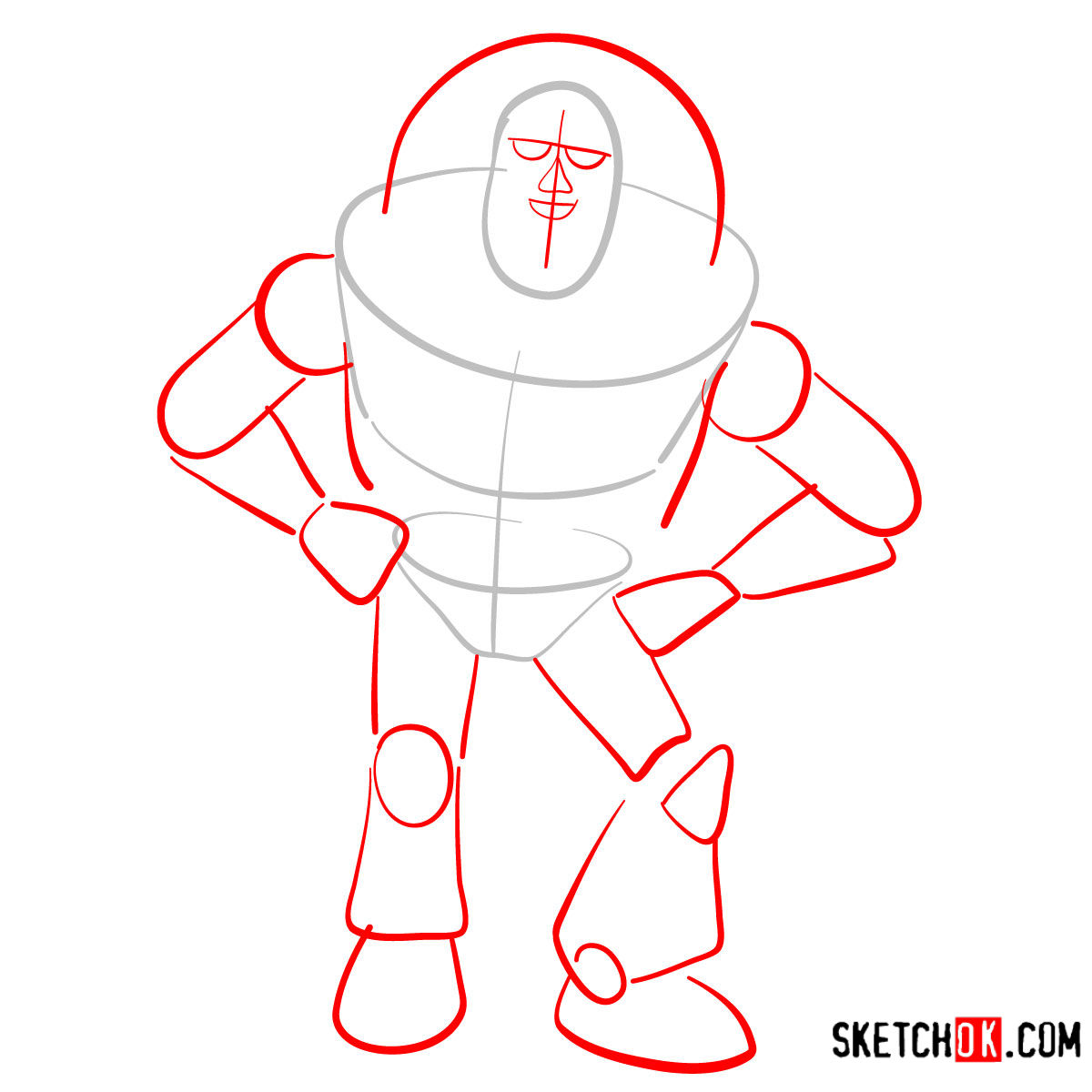 How to draw Buzz Lightyear | Toy Story - step 02