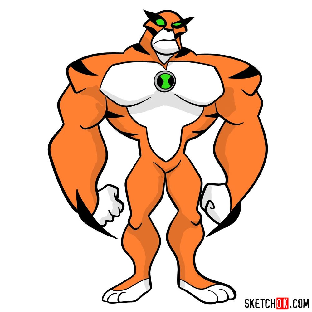 How to draw Rath from Ben 10