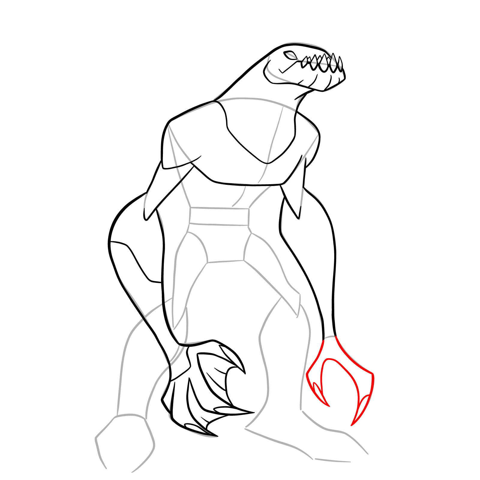 How to draw Ripjaws (Omniverse Classic) - step 19