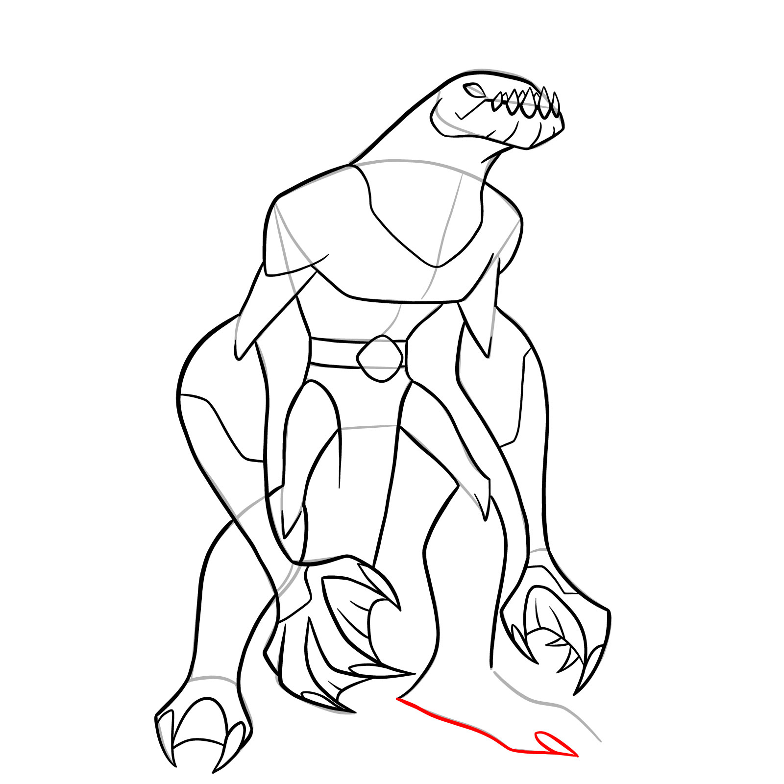 How to draw Ripjaws (Omniverse Classic) - step 30
