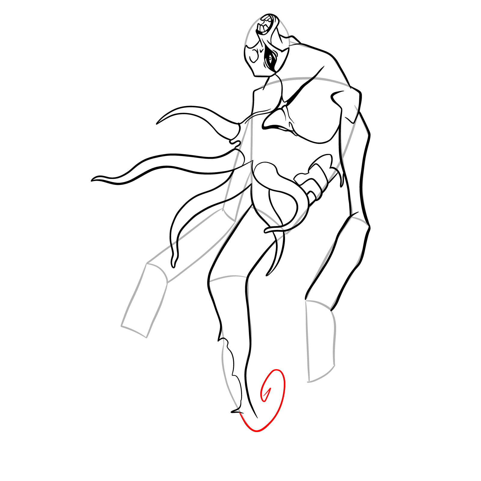 How to draw Zs'Skayr (OS) - step 24