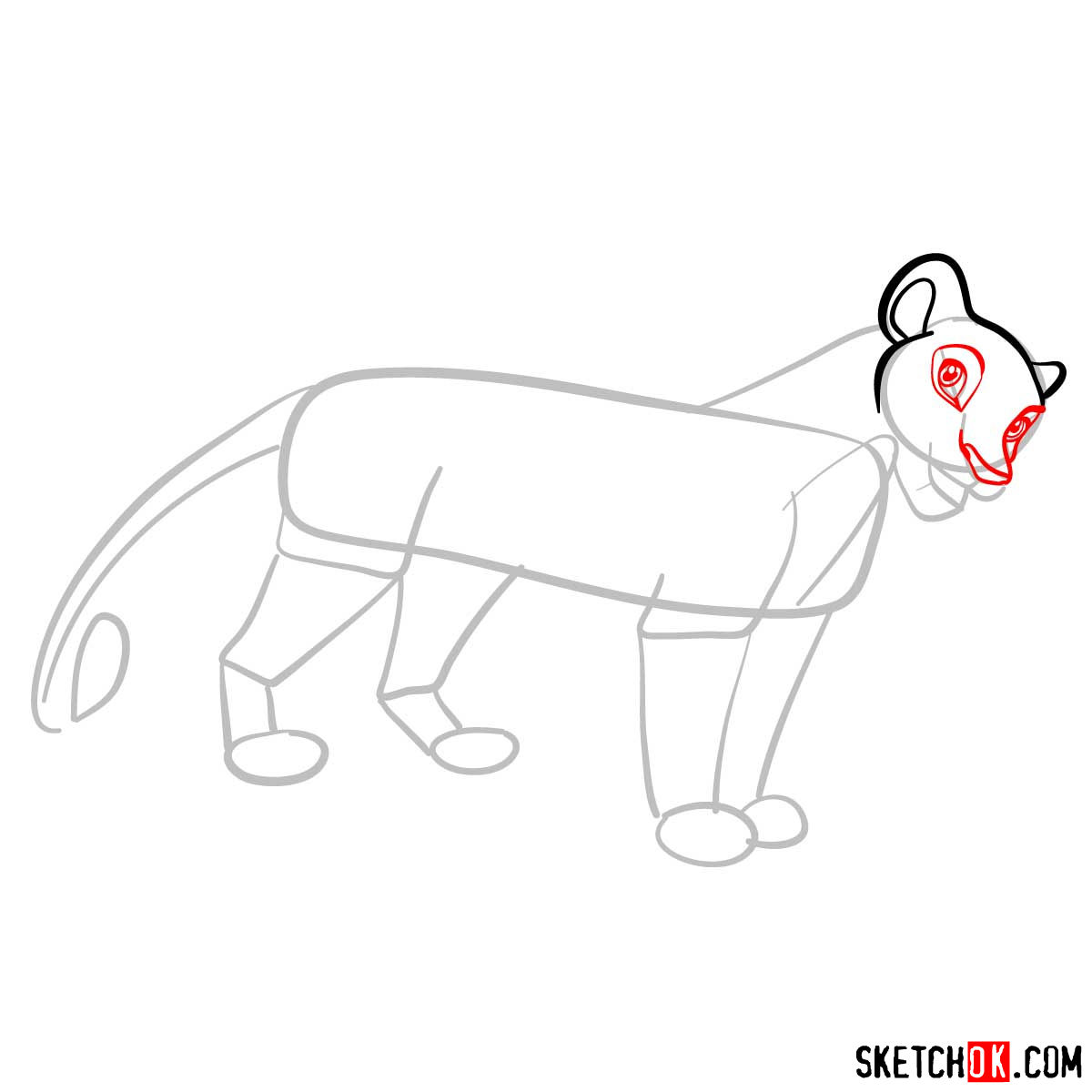 How to draw Nala | Lion King - step 04