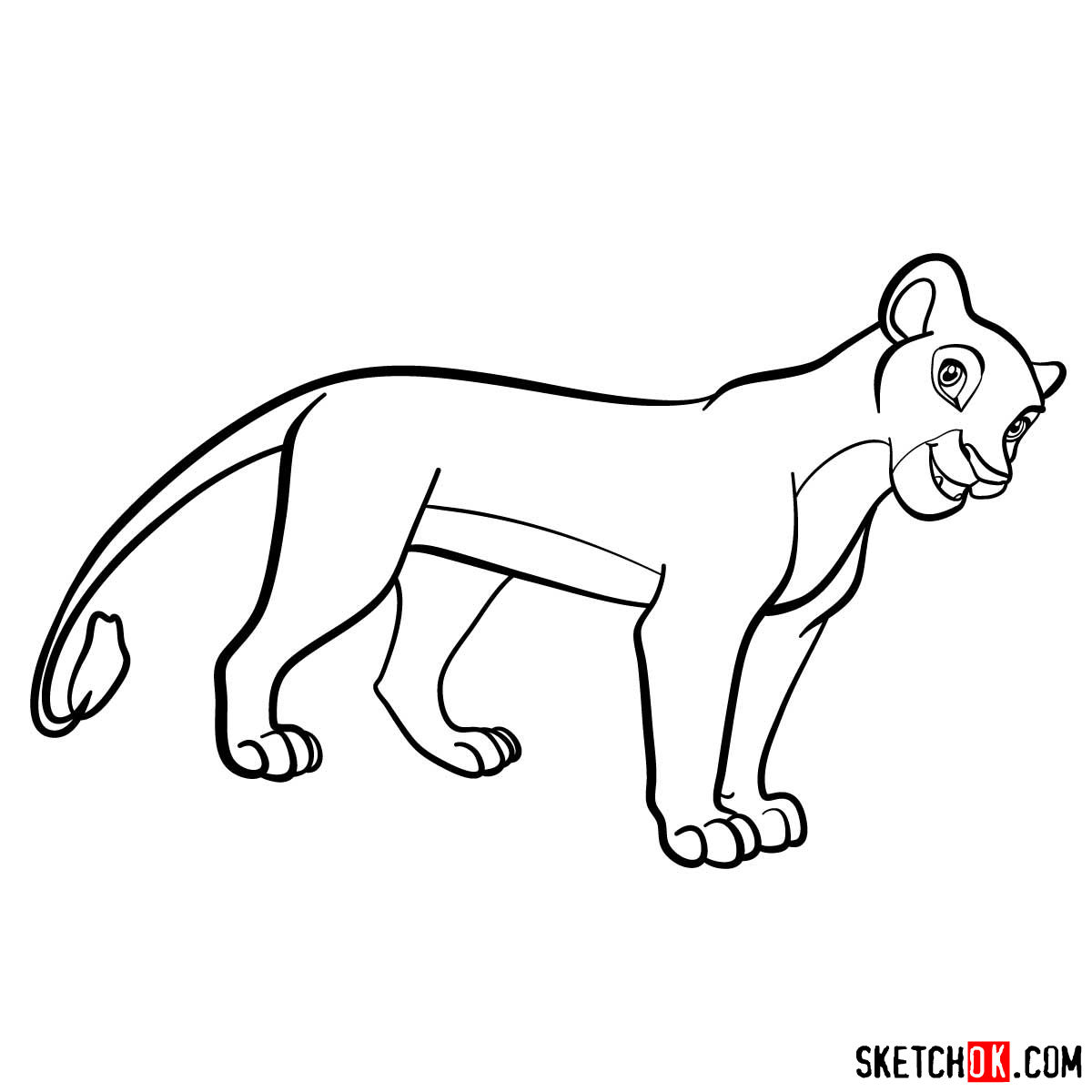 How to draw Nala | Lion King