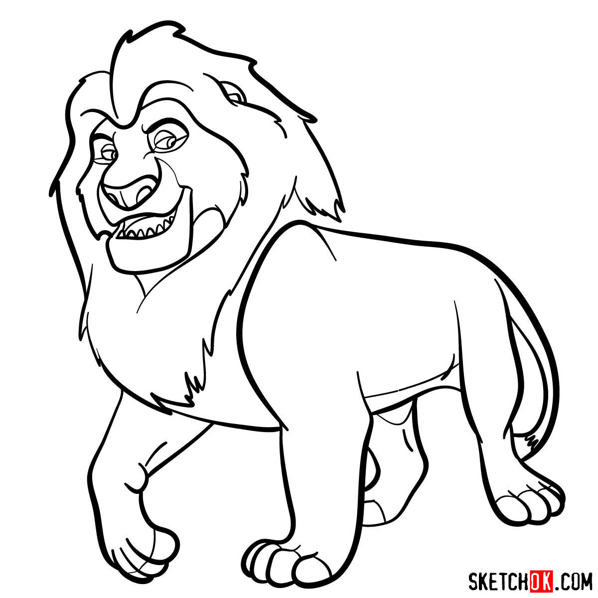 How To Draw Lion King - Braincycle1