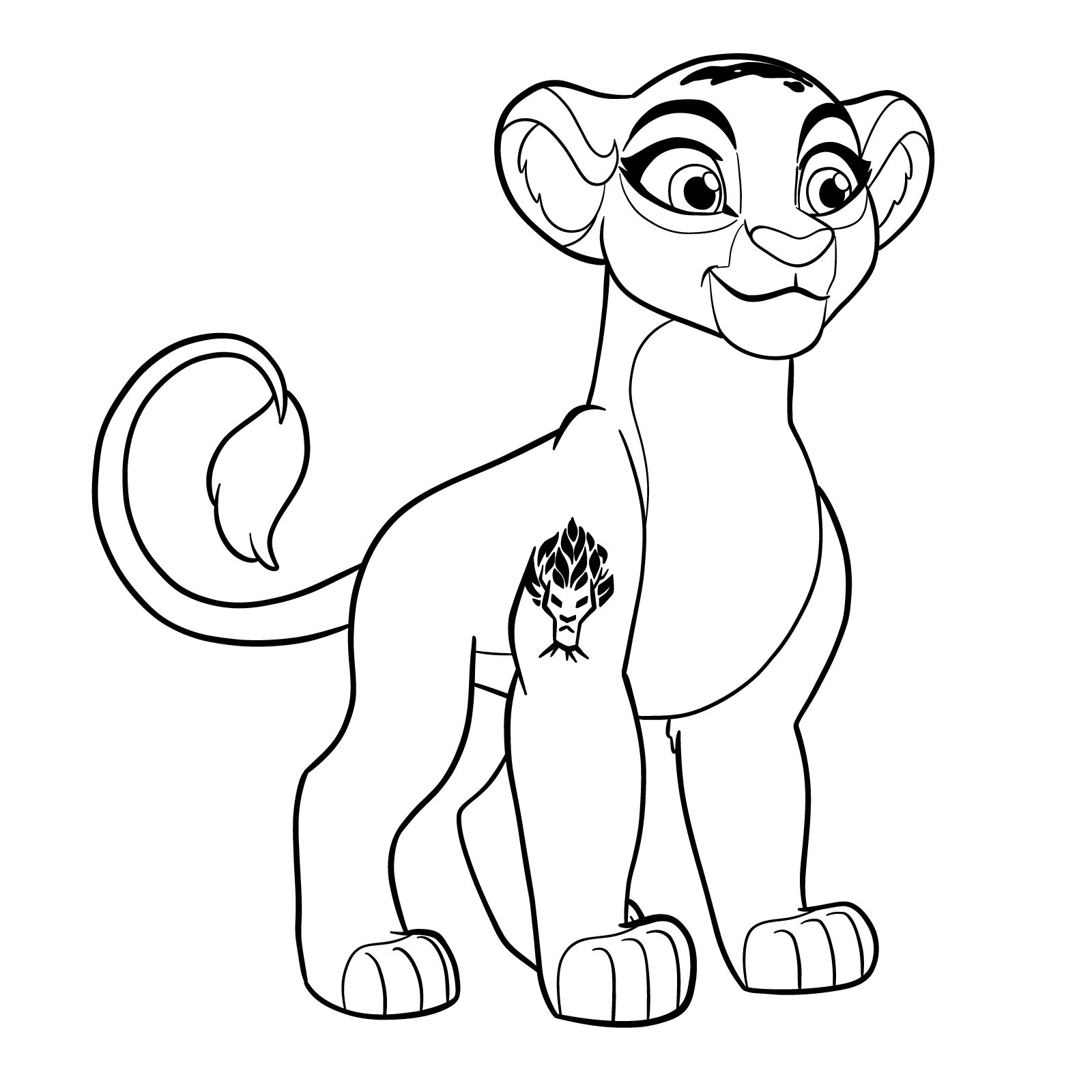 How to draw Rani | The Lion Guard - final step