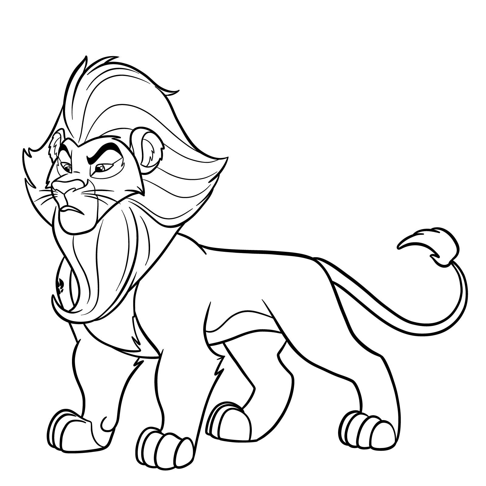 How to draw Surak from The Lion Guard - final step