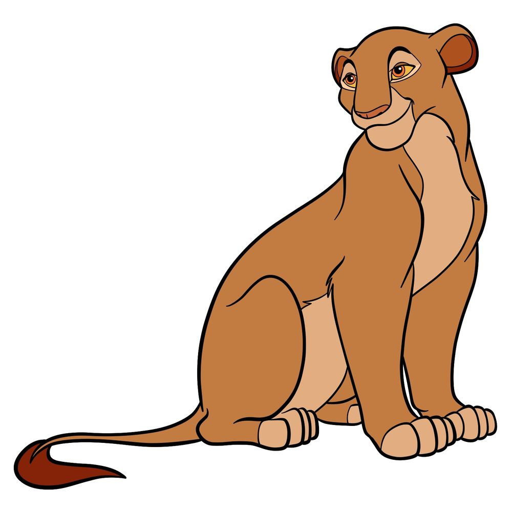 How to Draw Sarabi, Simba’s Mom from The Lion King