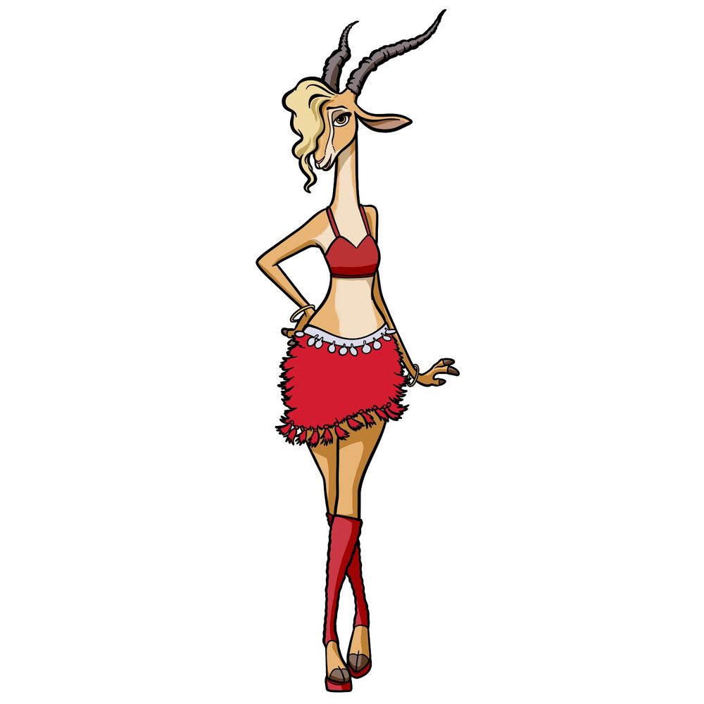 How to Draw Gazelle in 19 Simple Steps: Zootopia 2 Drawing
