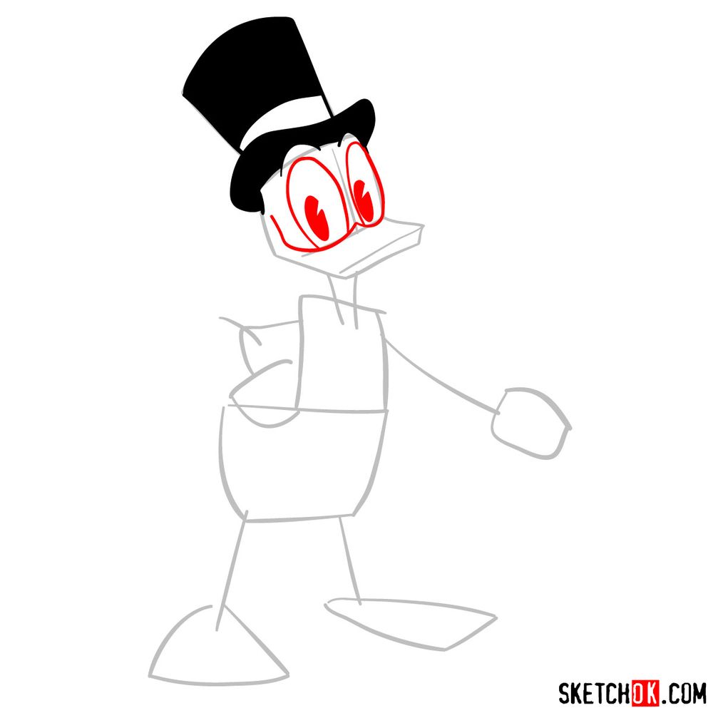 How to draw Scrooge McDuck (2017) - step 05
