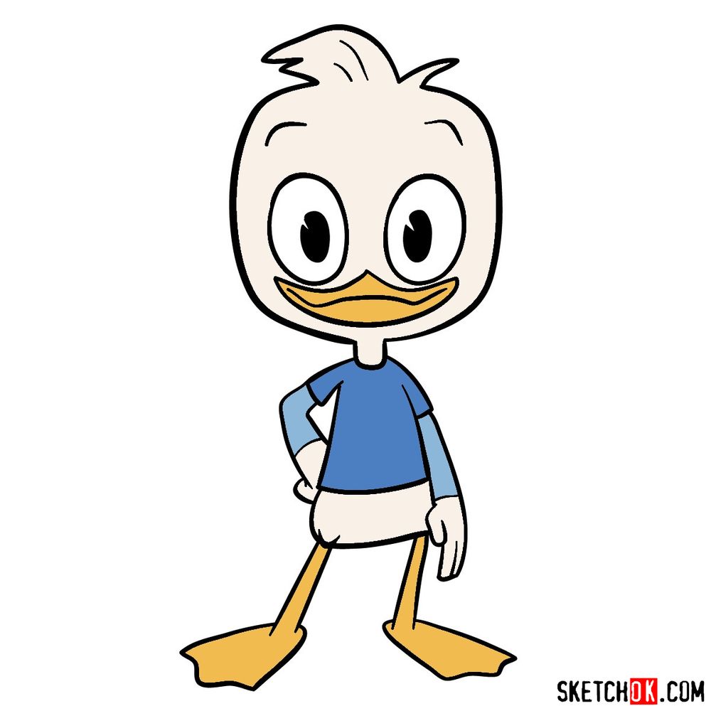 How to draw Dewey Duck (2017)