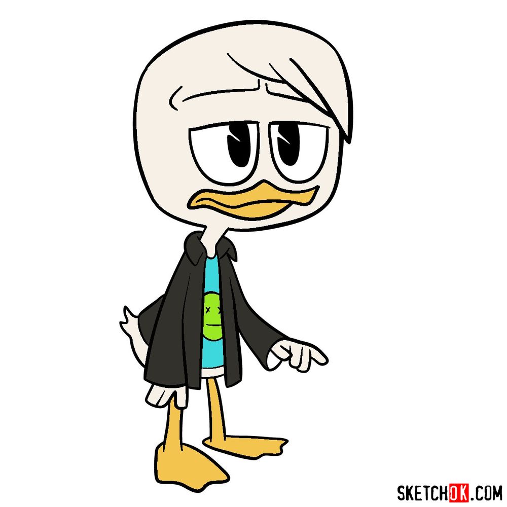 How to draw pre-teen Donald Duck