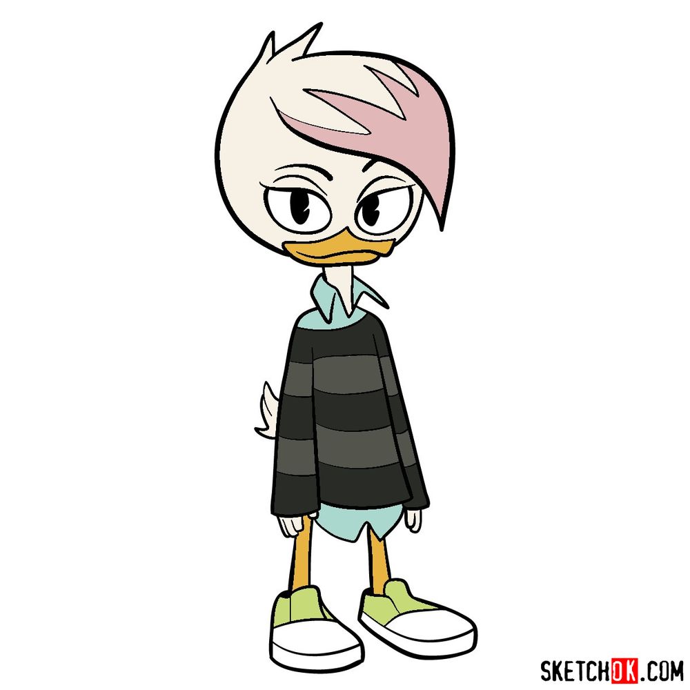 How to draw Lena (DuckTales)