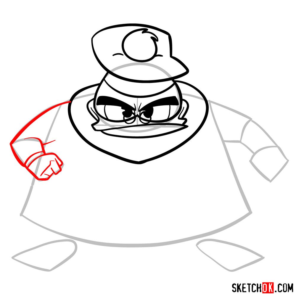 How to draw Flintheart Glomgold - step 09