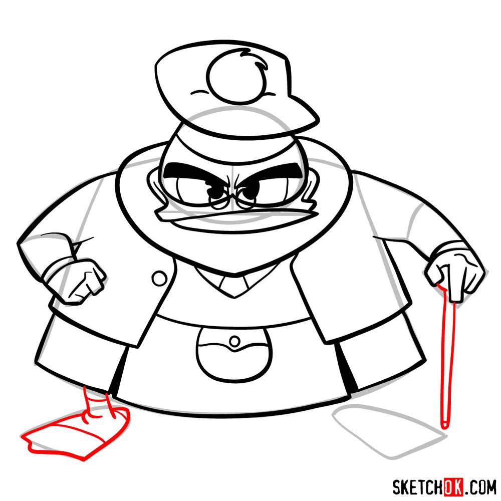 How to draw Flintheart Glomgold - step 13
