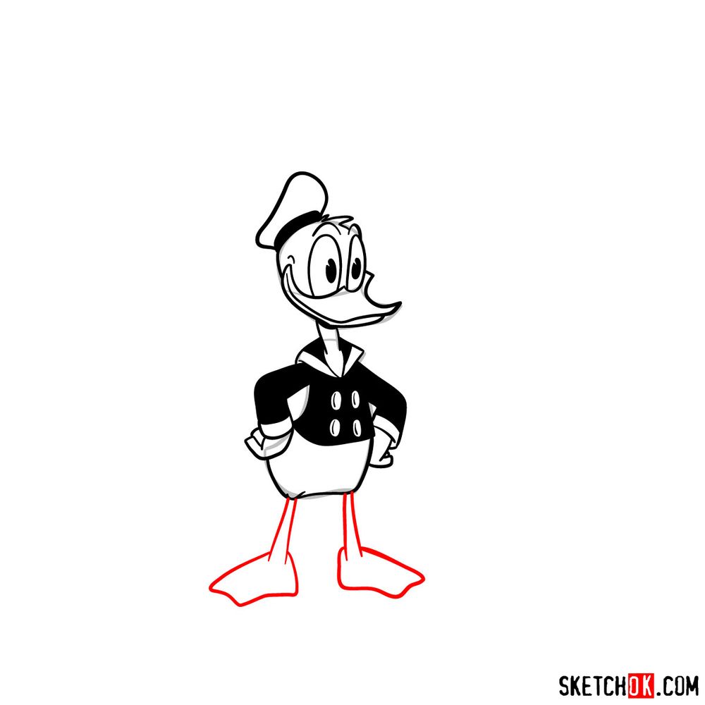 How to draw The Three Caballeros (2017) - step 10