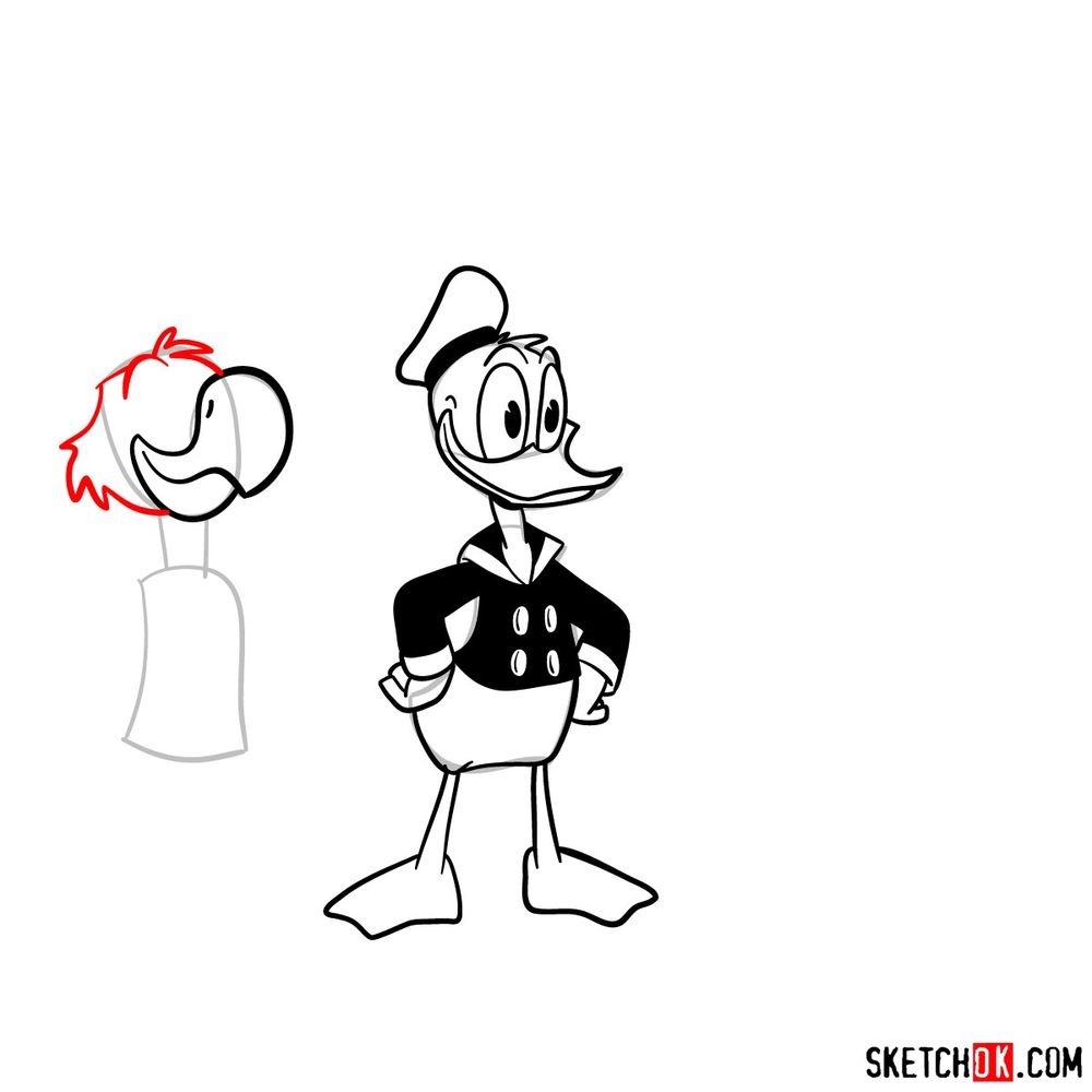 How to draw The Three Caballeros (2017) - step 13
