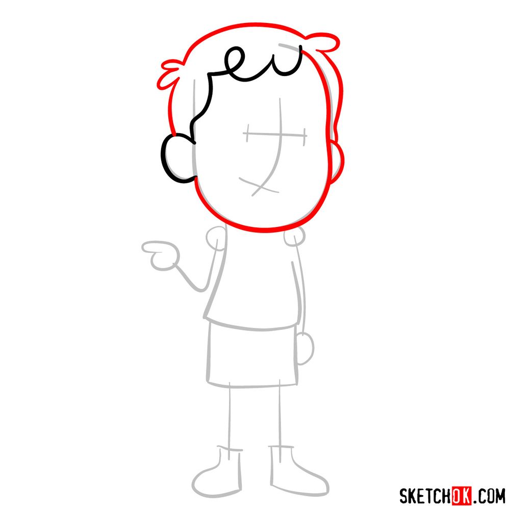 How to draw David | Hilda animated series - step 04