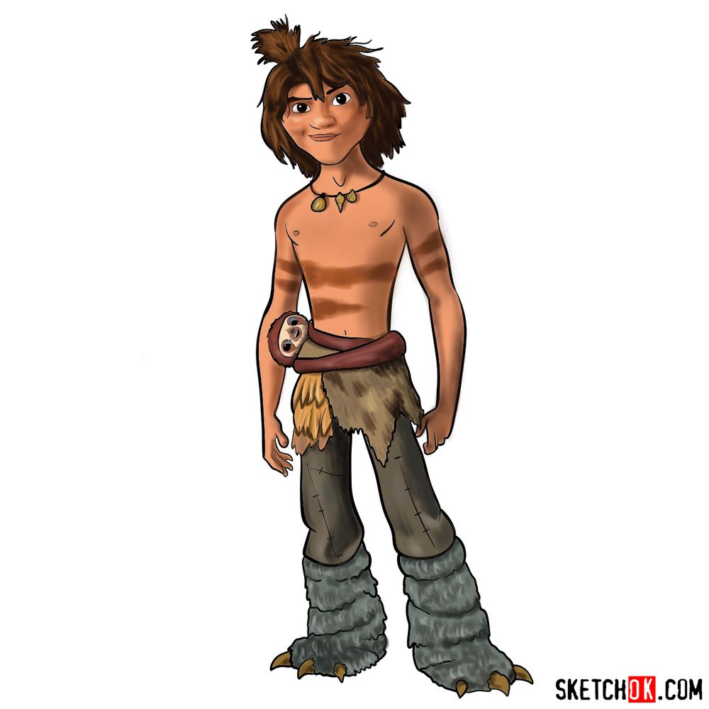 How to draw Guy from The Croods