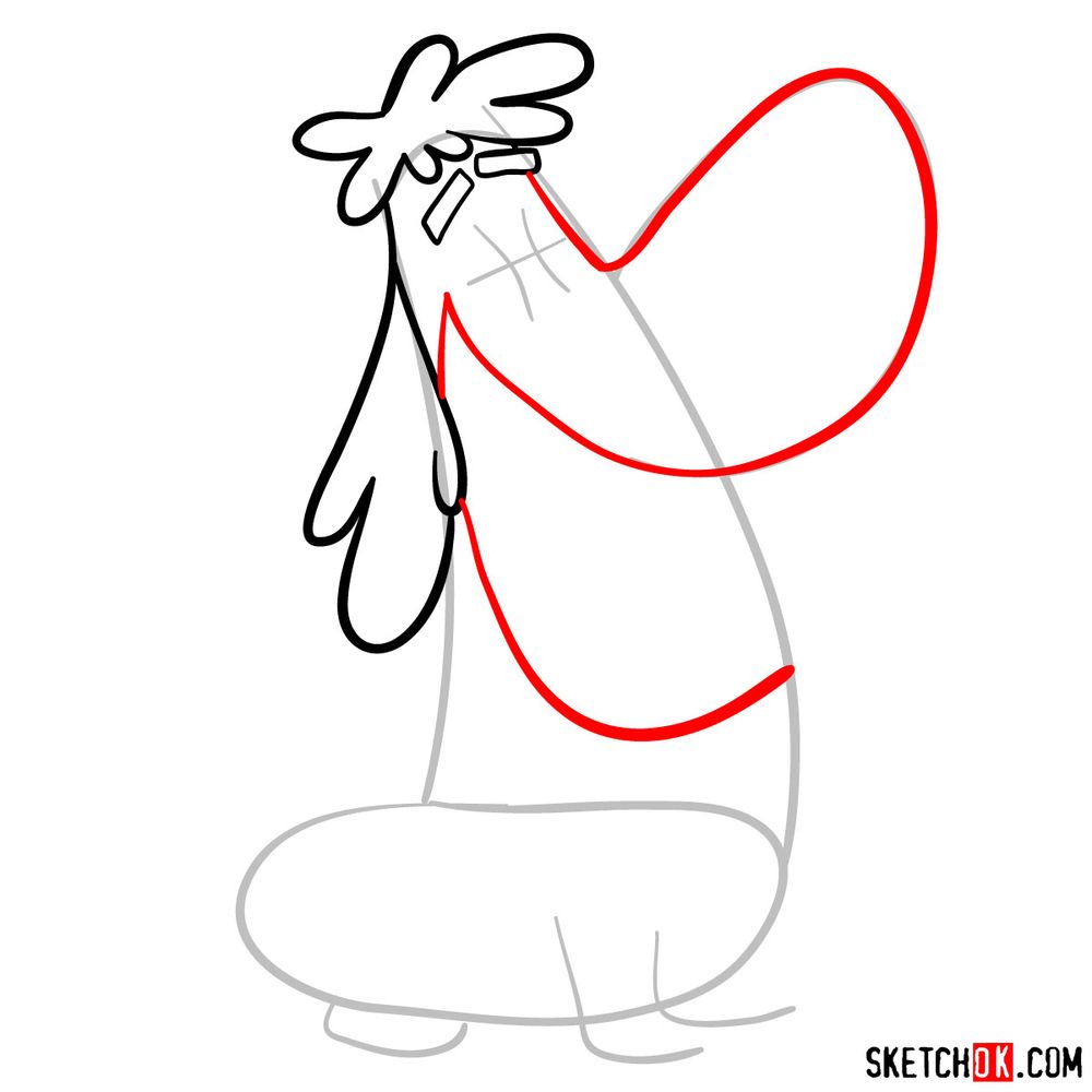 How to draw Sparky, a fairy dog - step 05