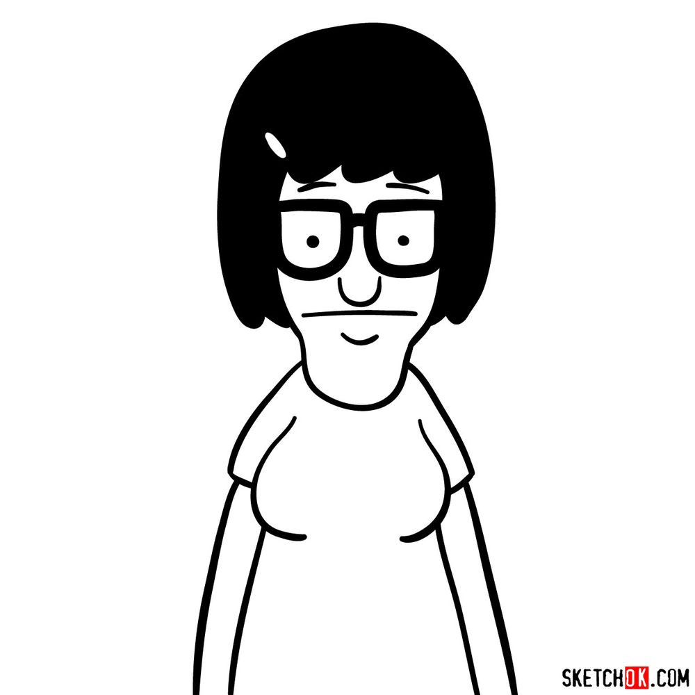 How to draw Tina Belcher