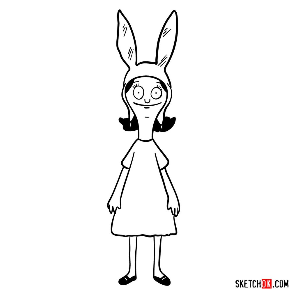 How to draw Louise Belcher