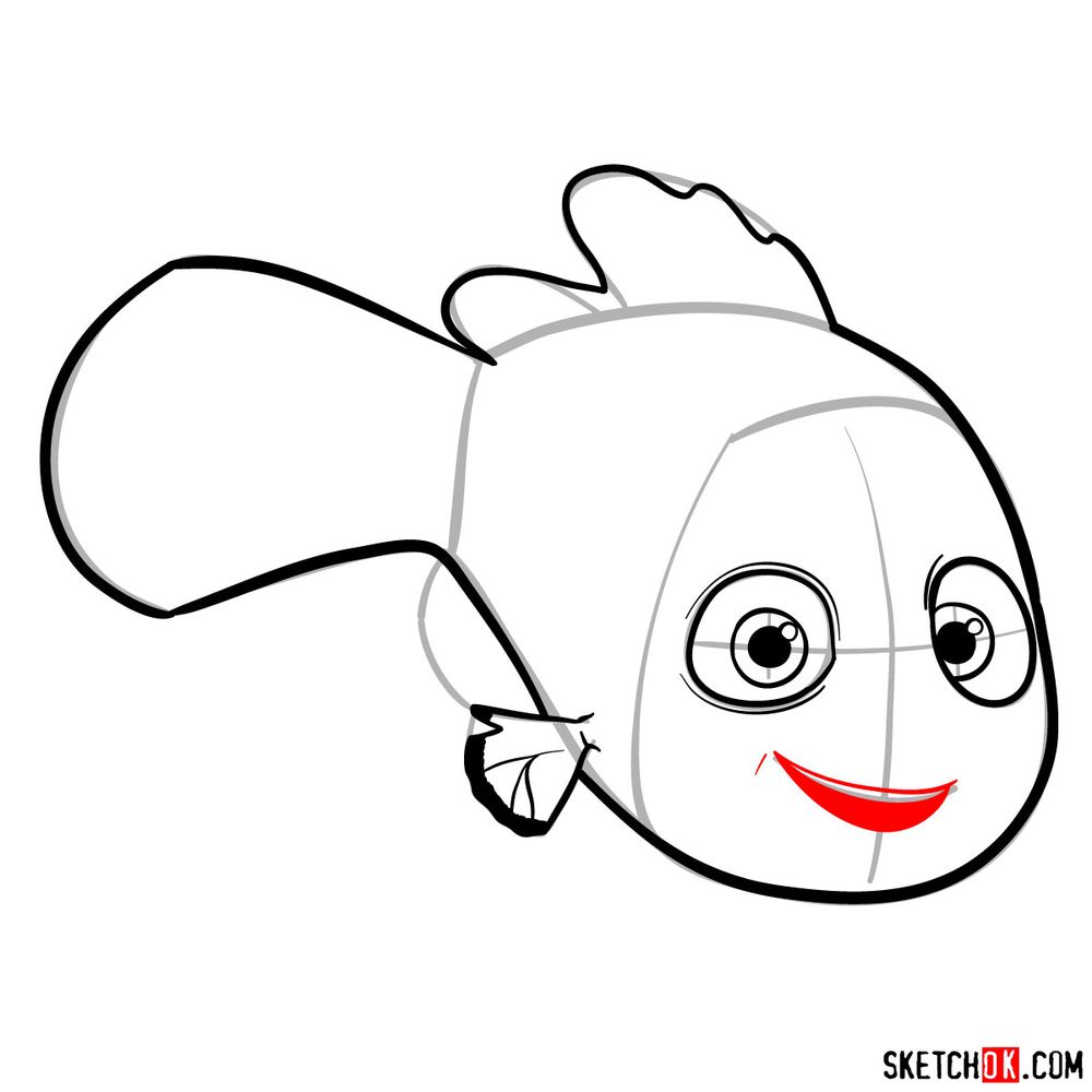 How to draw Nemo - step 07