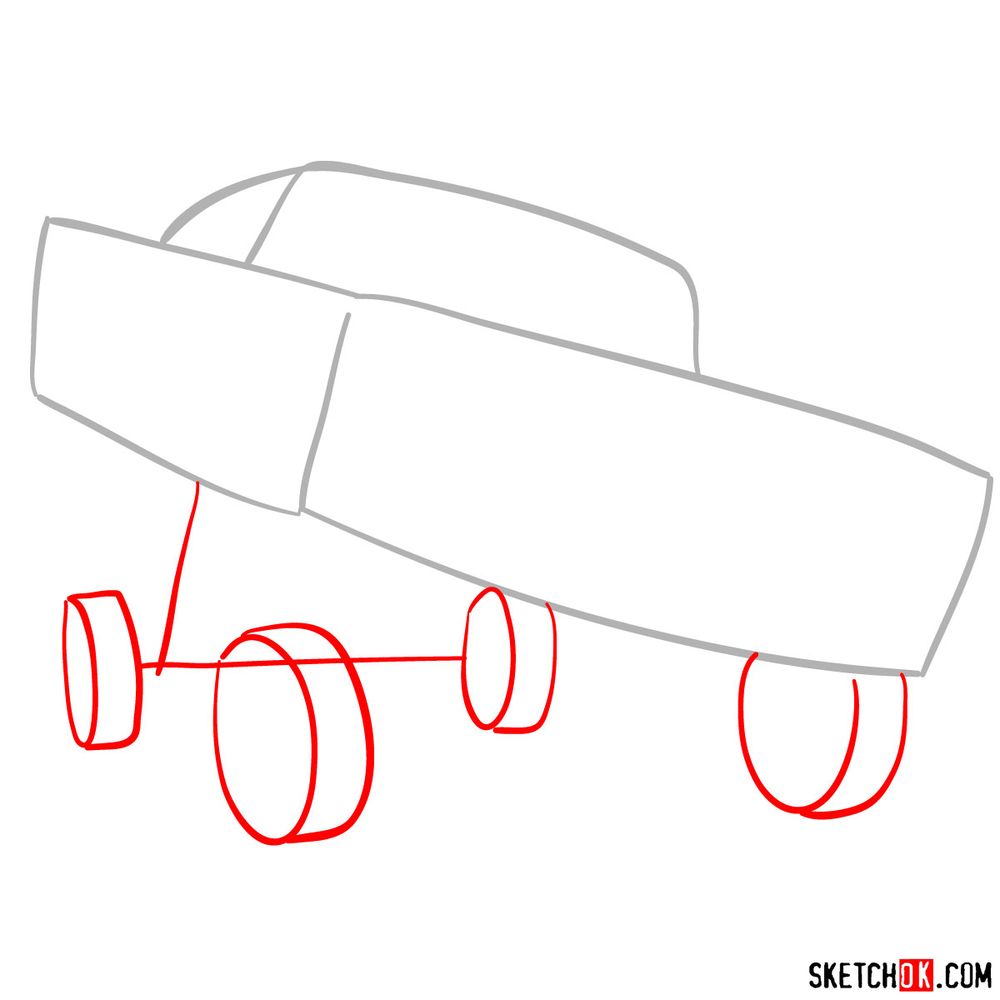 How to draw Ramone from Pixar Cars - Sketchok easy drawing guides