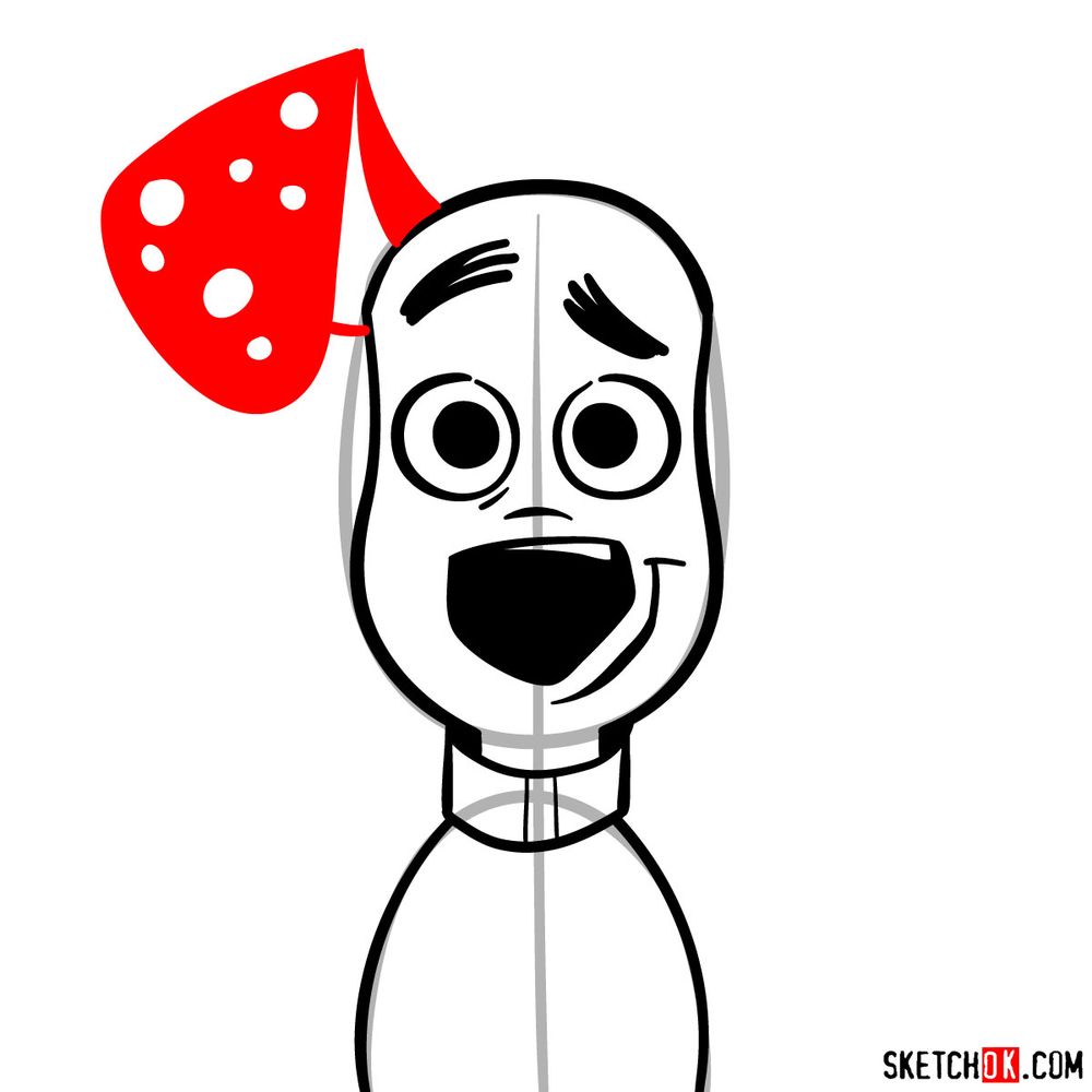 How to draw Dylan Dalmatian - step 07