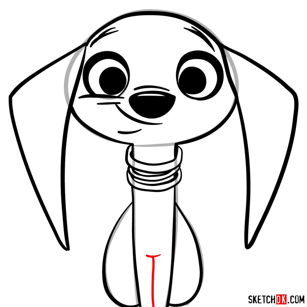 How to draw Dolly Dalmatian - step 09