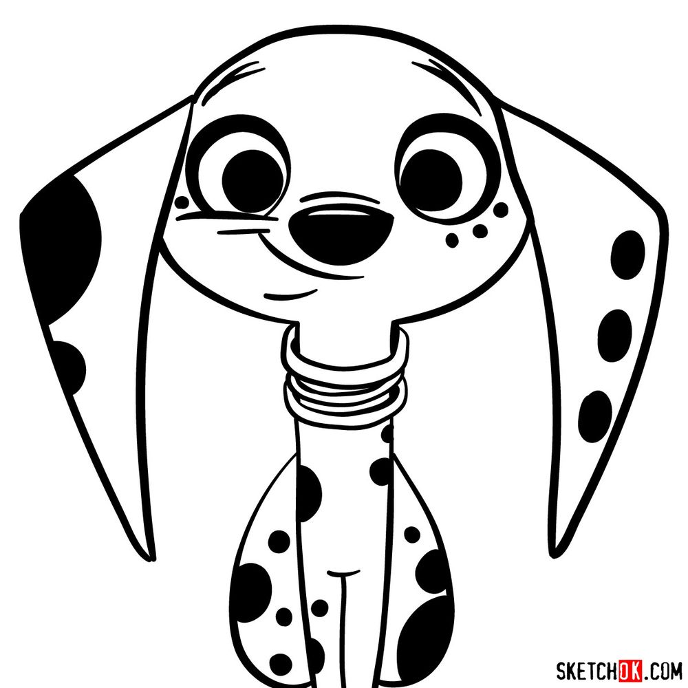 How to draw Dolly Dalmatian