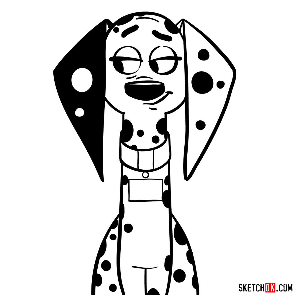 How to draw Delilah Dalmatian