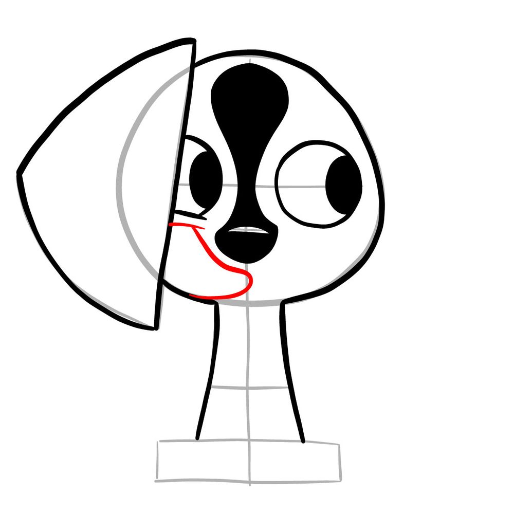 How to draw Dee Dee Dalmatian - step 10