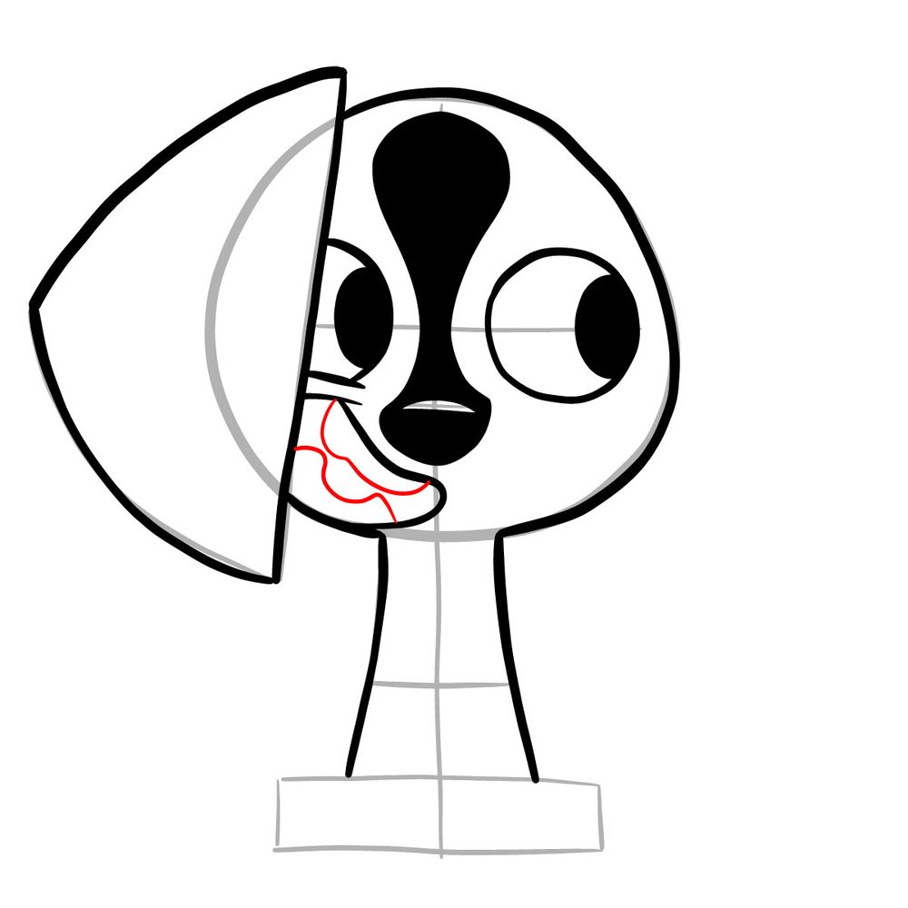 How to draw Dee Dee Dalmatian - step 11