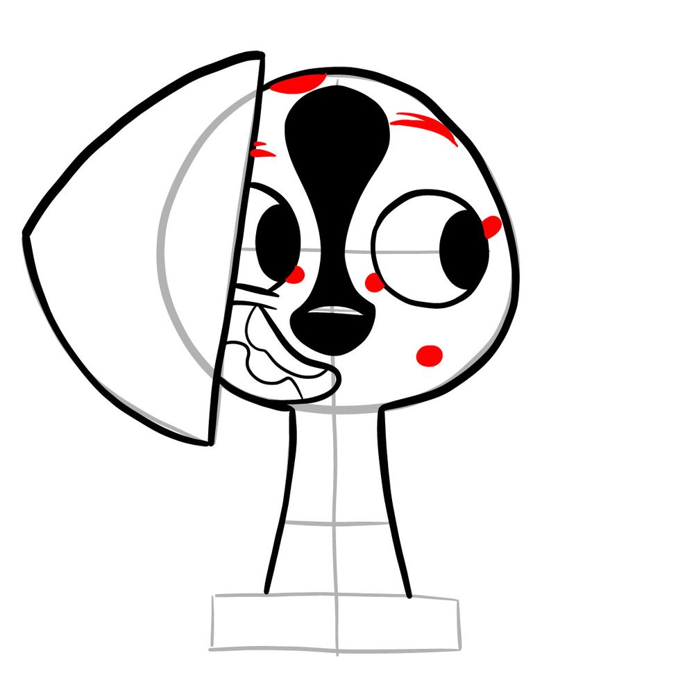 How to draw Dee Dee Dalmatian - step 12