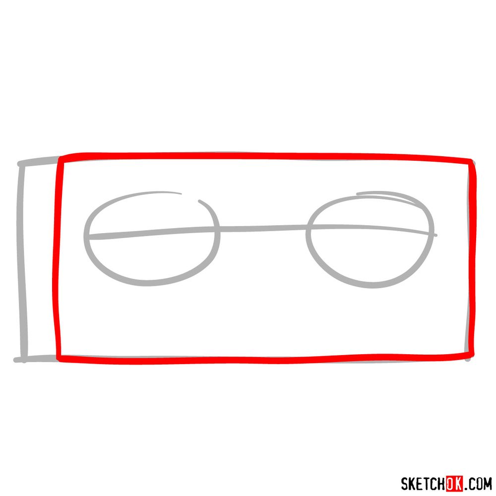 How to draw Richard from Unikitty - step 02