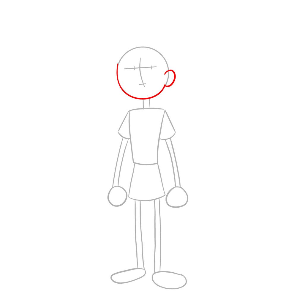 How to draw armored Anne Boonchuy - step 04