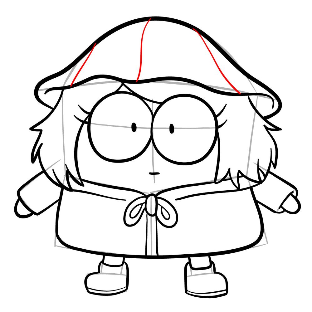 How to draw Polly from Amphibia (Earth) - step 17