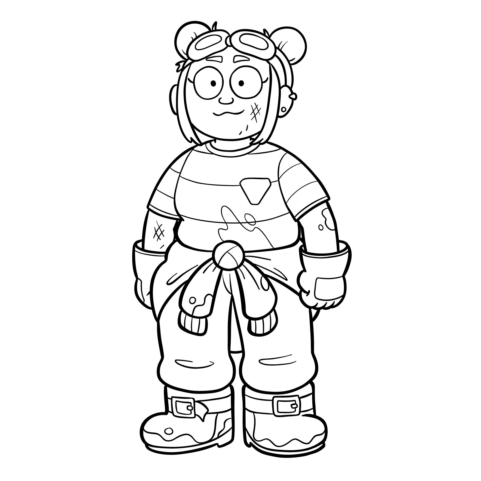 How to draw Jess from Amphibia - final step