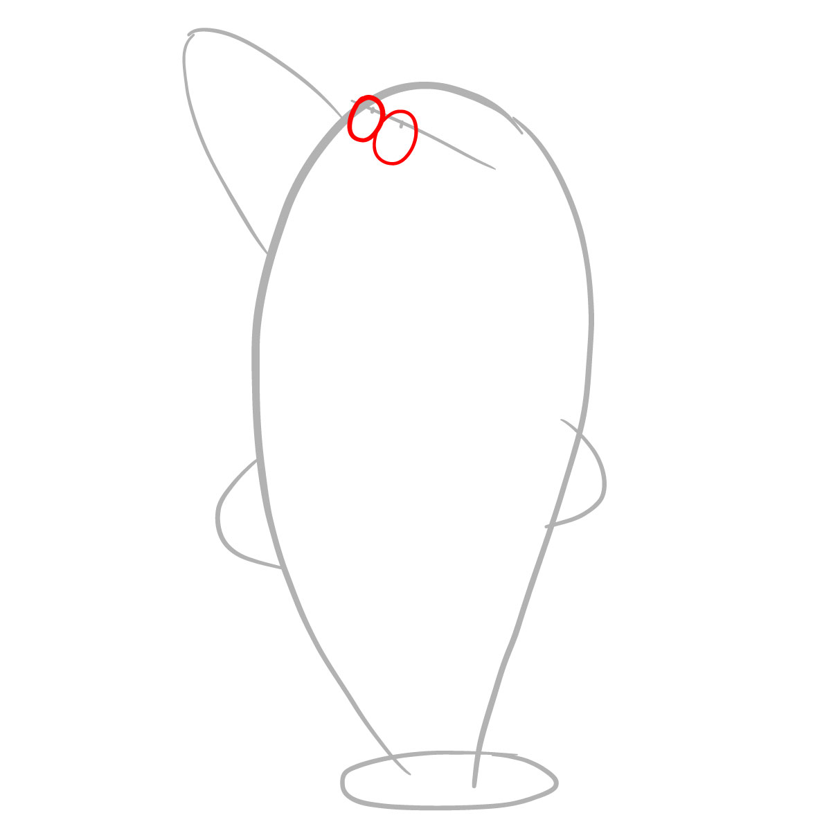 How to draw Jabberjaw | Jellystone! - step 03