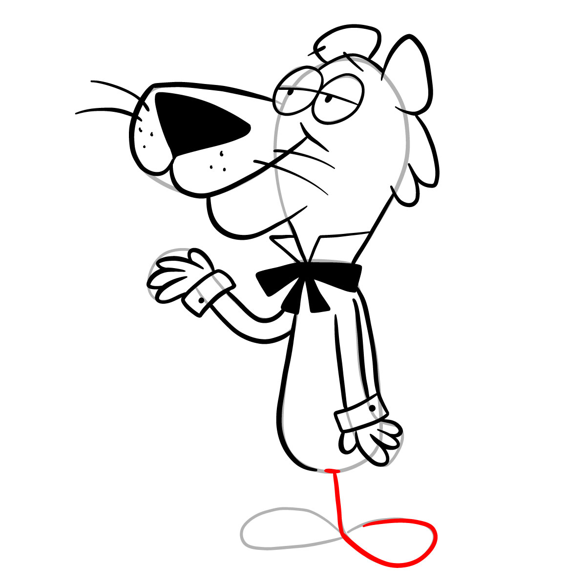 How to draw Snagglepuss | Jellystone! - step 20