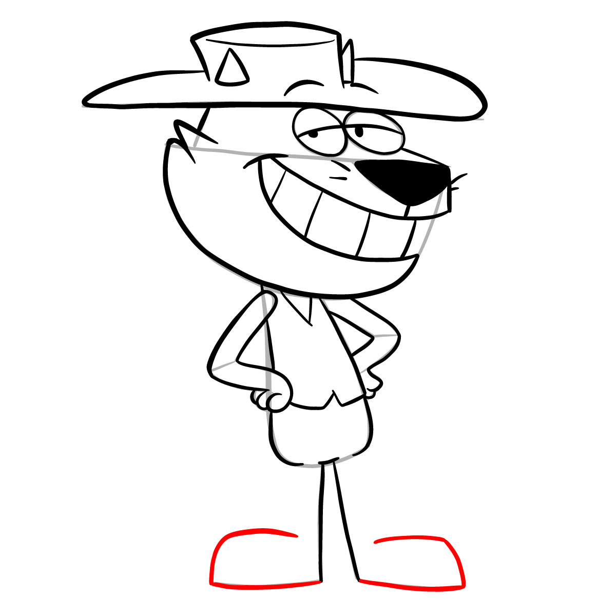 How to draw Top Cat | Jellystone! - step 19