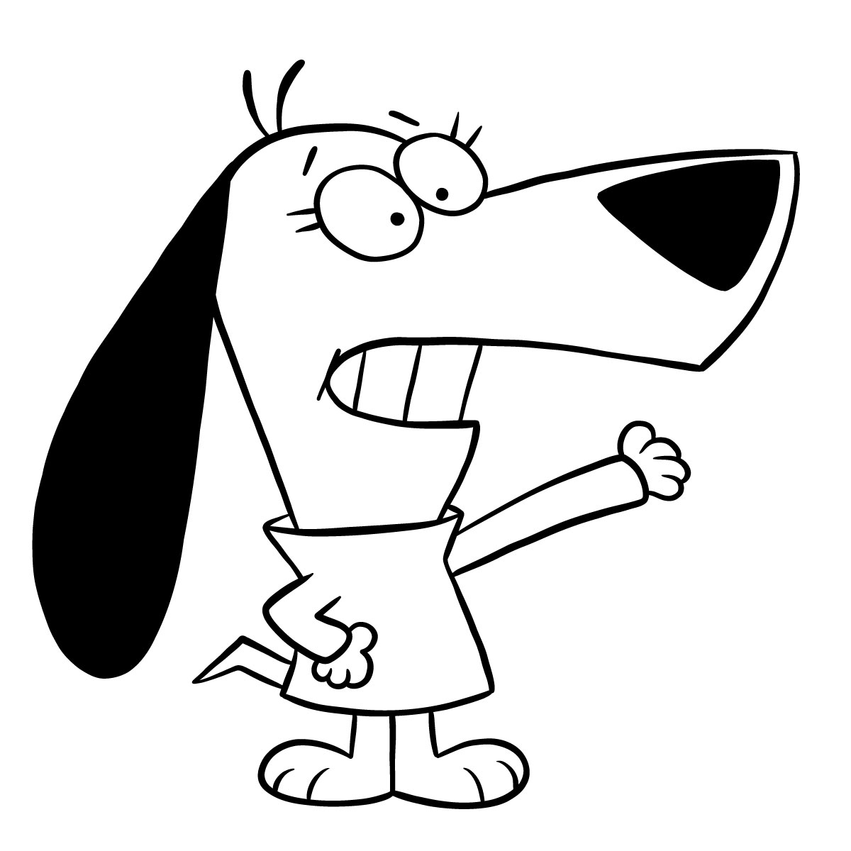 How to draw Augie Doggie (Jellystone!) - final step