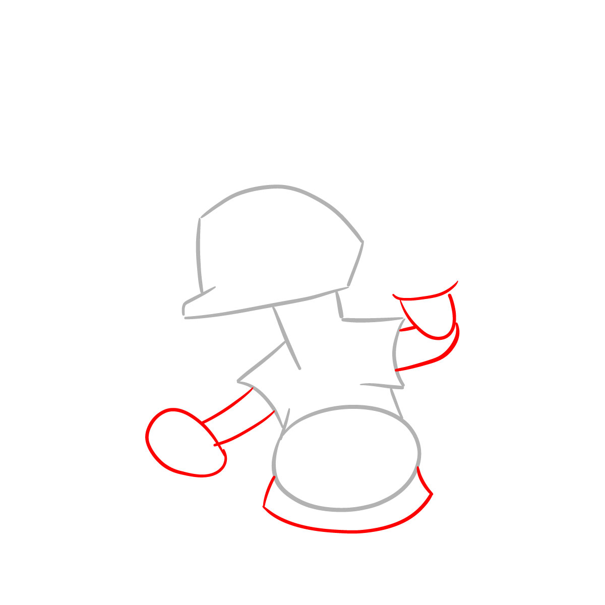 How to draw Elfo - step 02