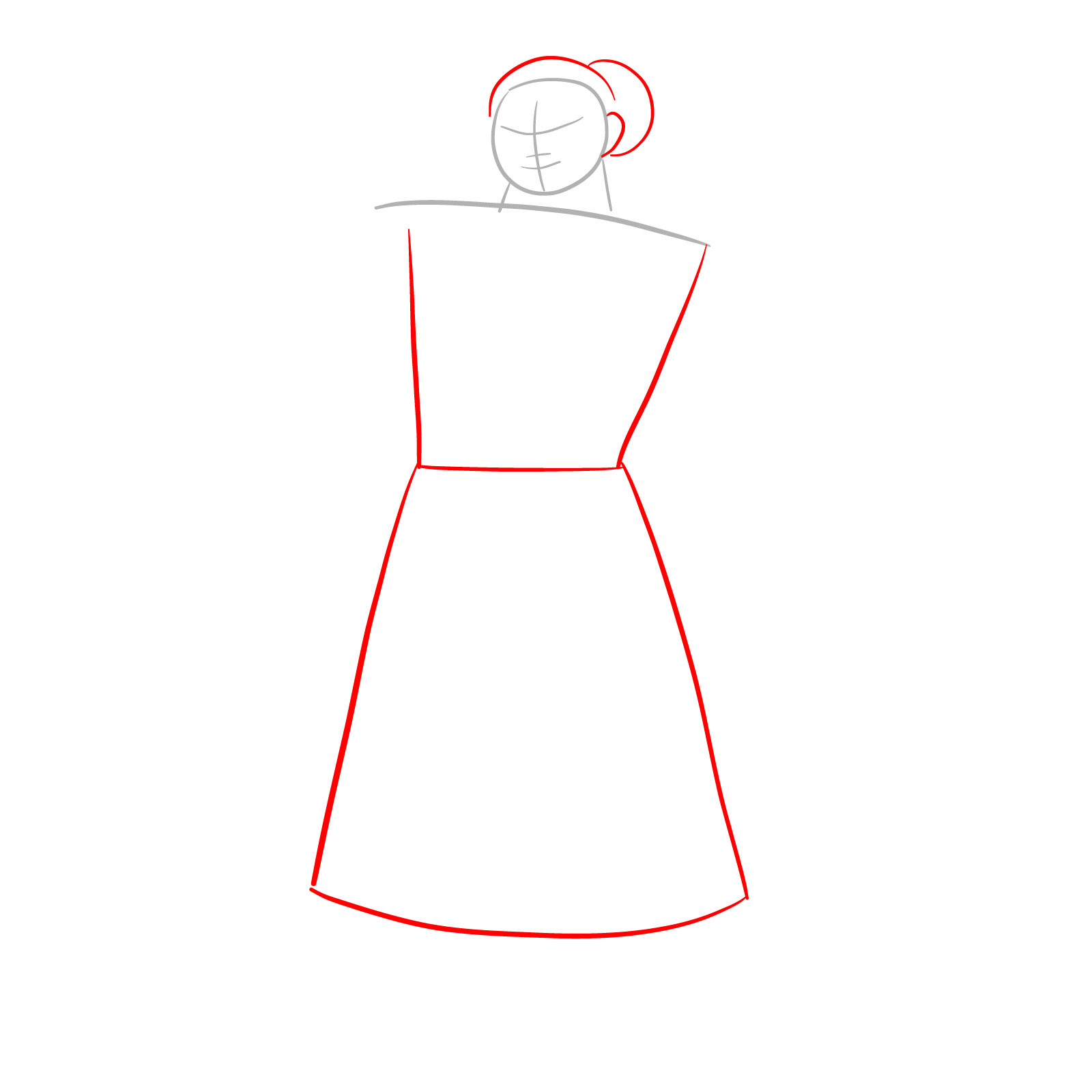How to draw Luisa Madrigal (Encanto) - step 02
