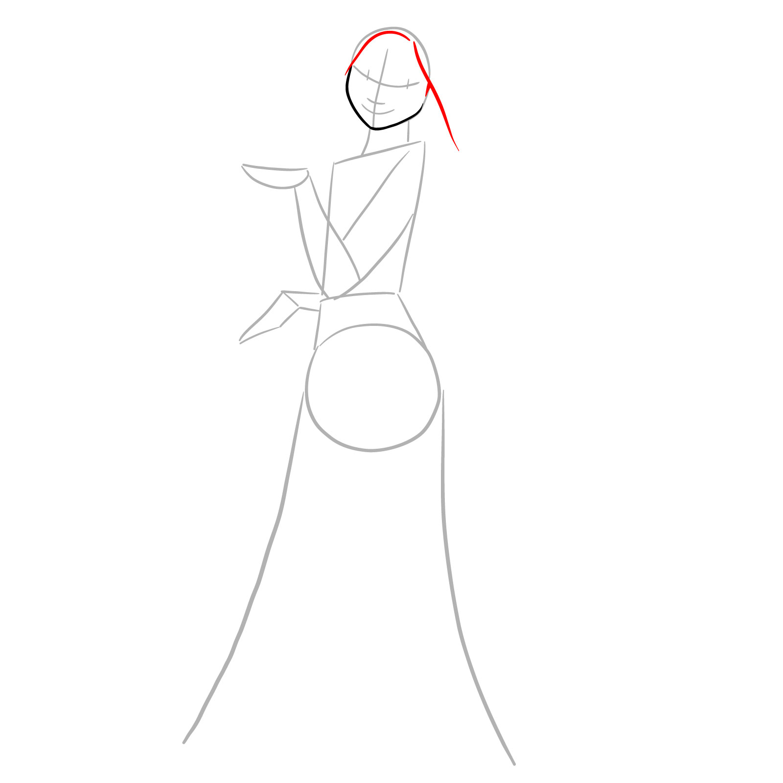How to draw Isabela Madrigal - step 05