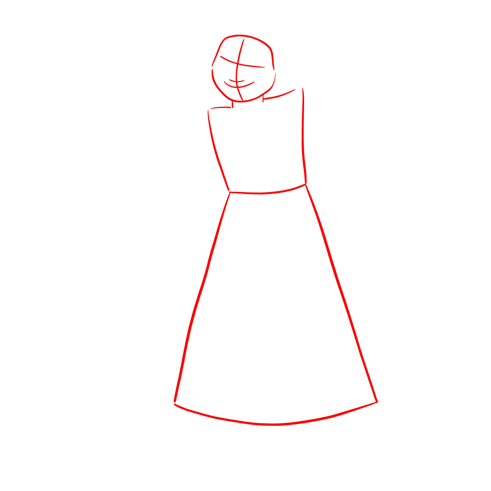 How to draw Mirabel Madrigal - step 01