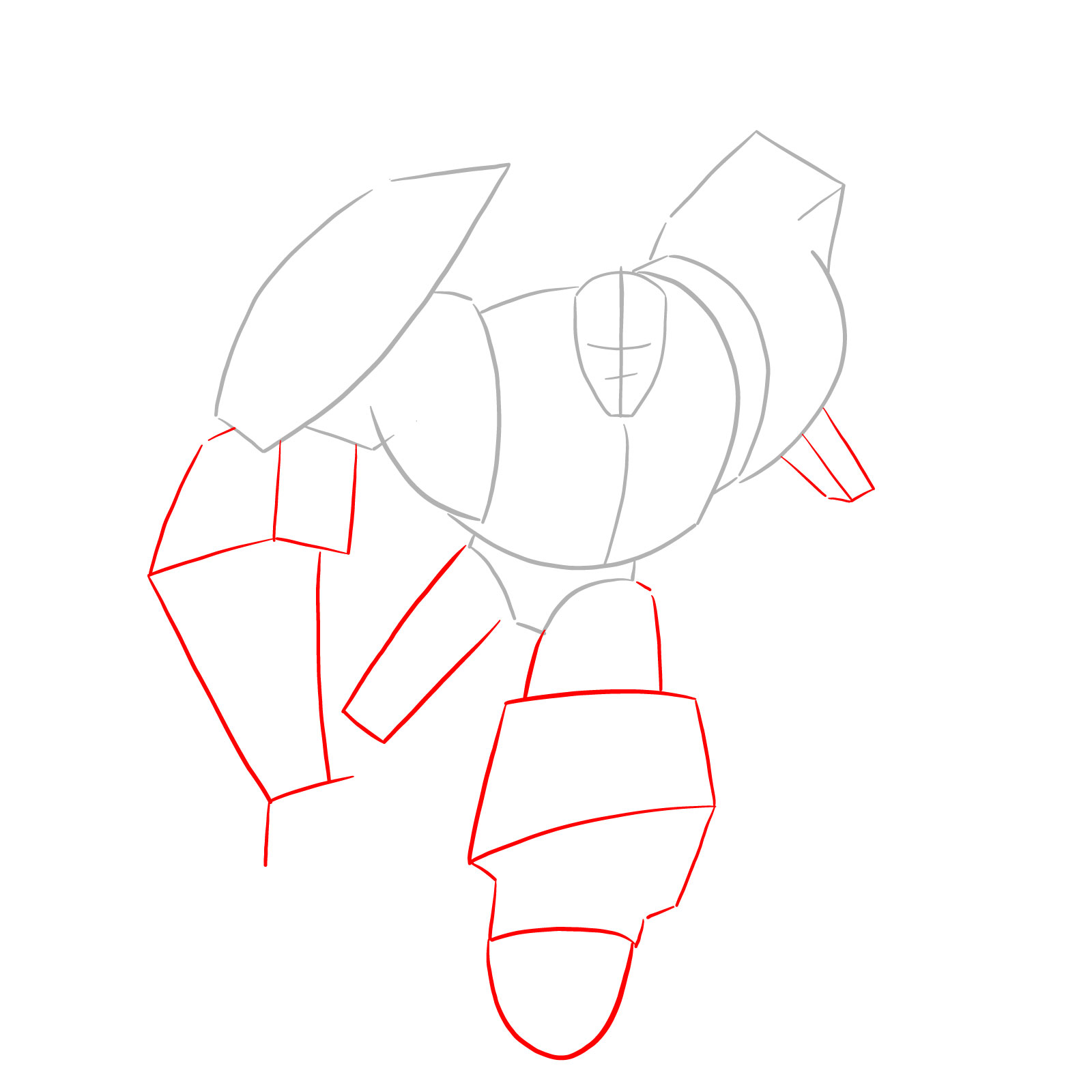 How to draw Bumblebee (Robots in Disguise) - step 03
