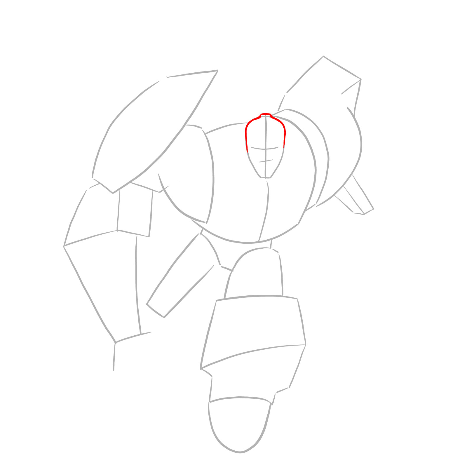 How to draw Bumblebee (Robots in Disguise) - step 04